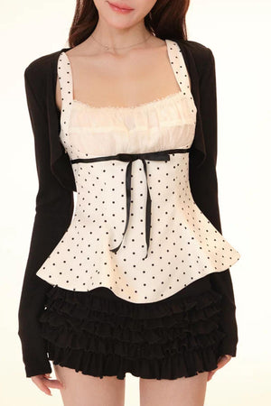 Polka Dot Cami Tiered Set-Up