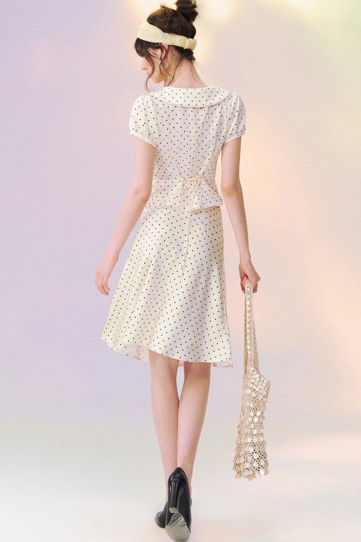 Polka Dot Doll Collar Shirt