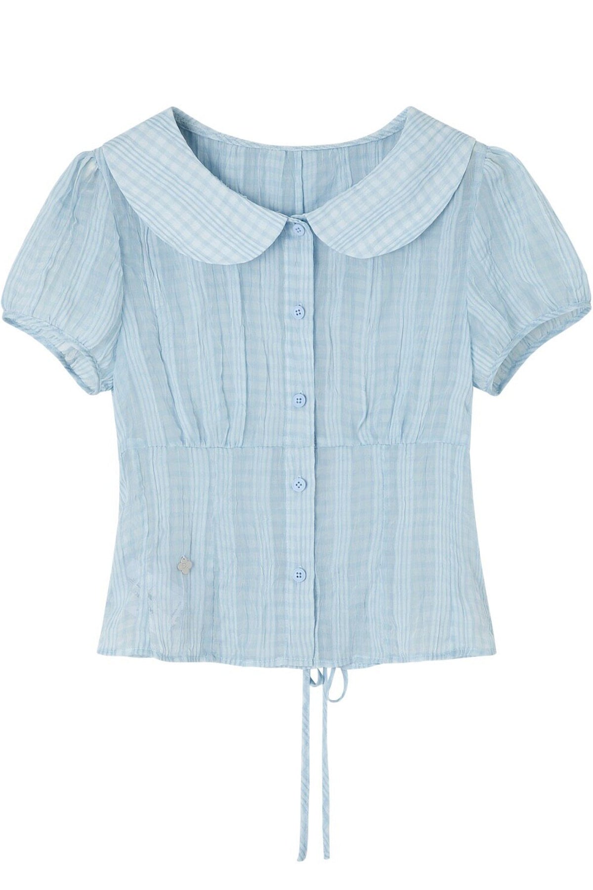 Polka Dot Doll Collar Shirt