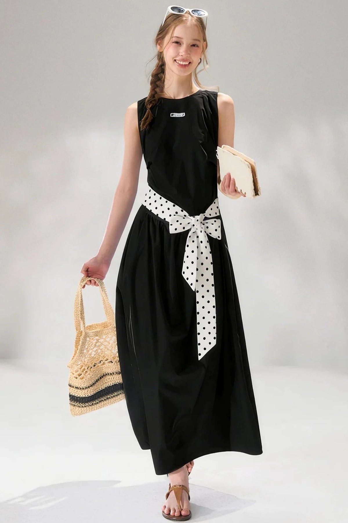 Polka Dot Floral Dress