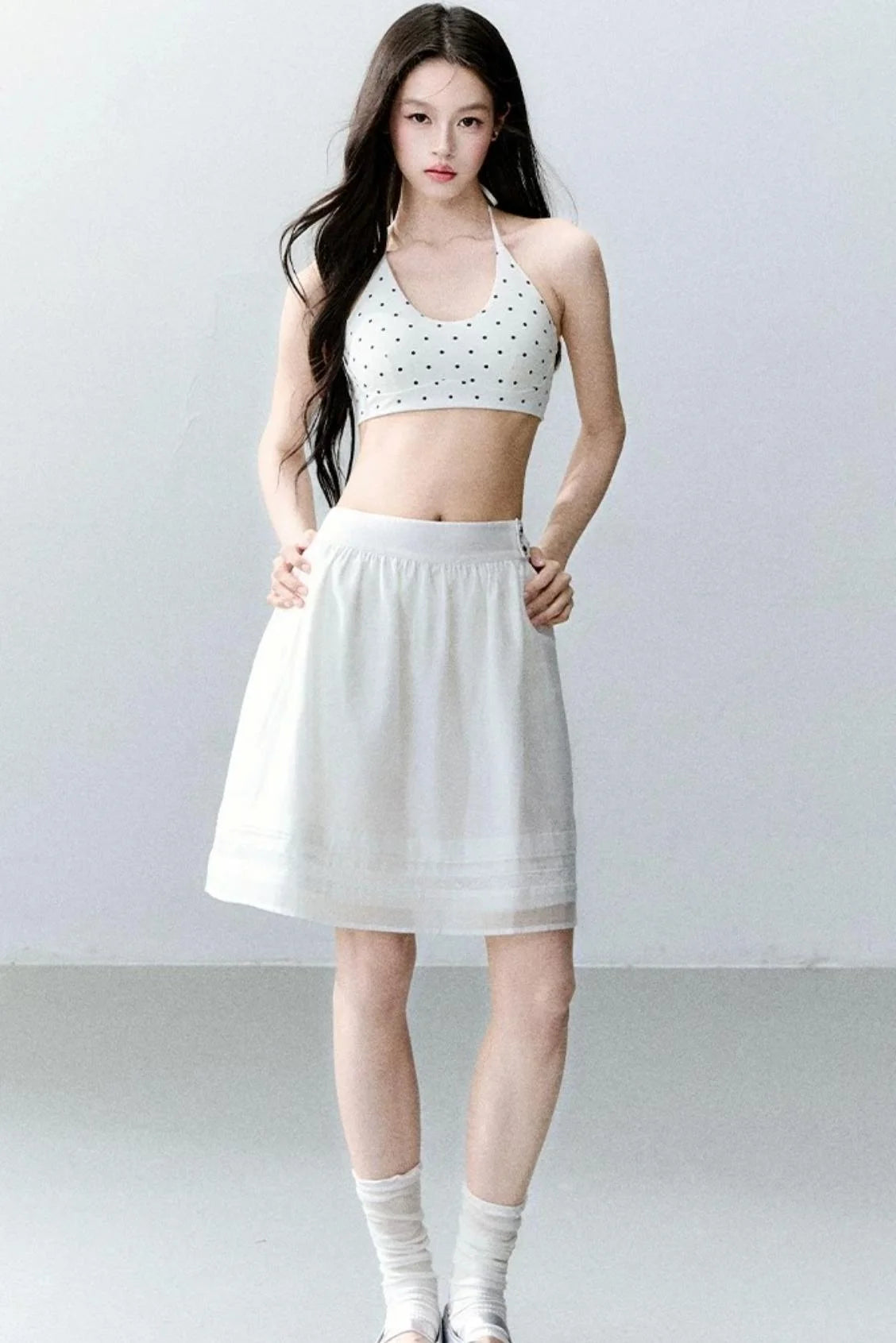 Polka Dot Halter Strap Bra