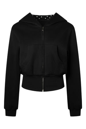 Polka Dot Hooded Jacket Set-Up