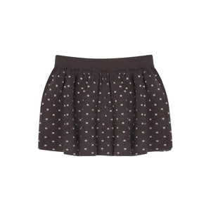 Polka Dot Hooded Knit Sweater Skirt Set-Up