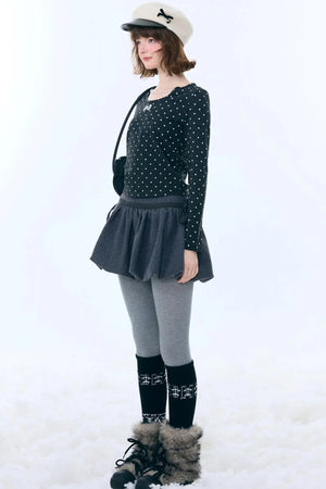 Polka Dot Knitted Top