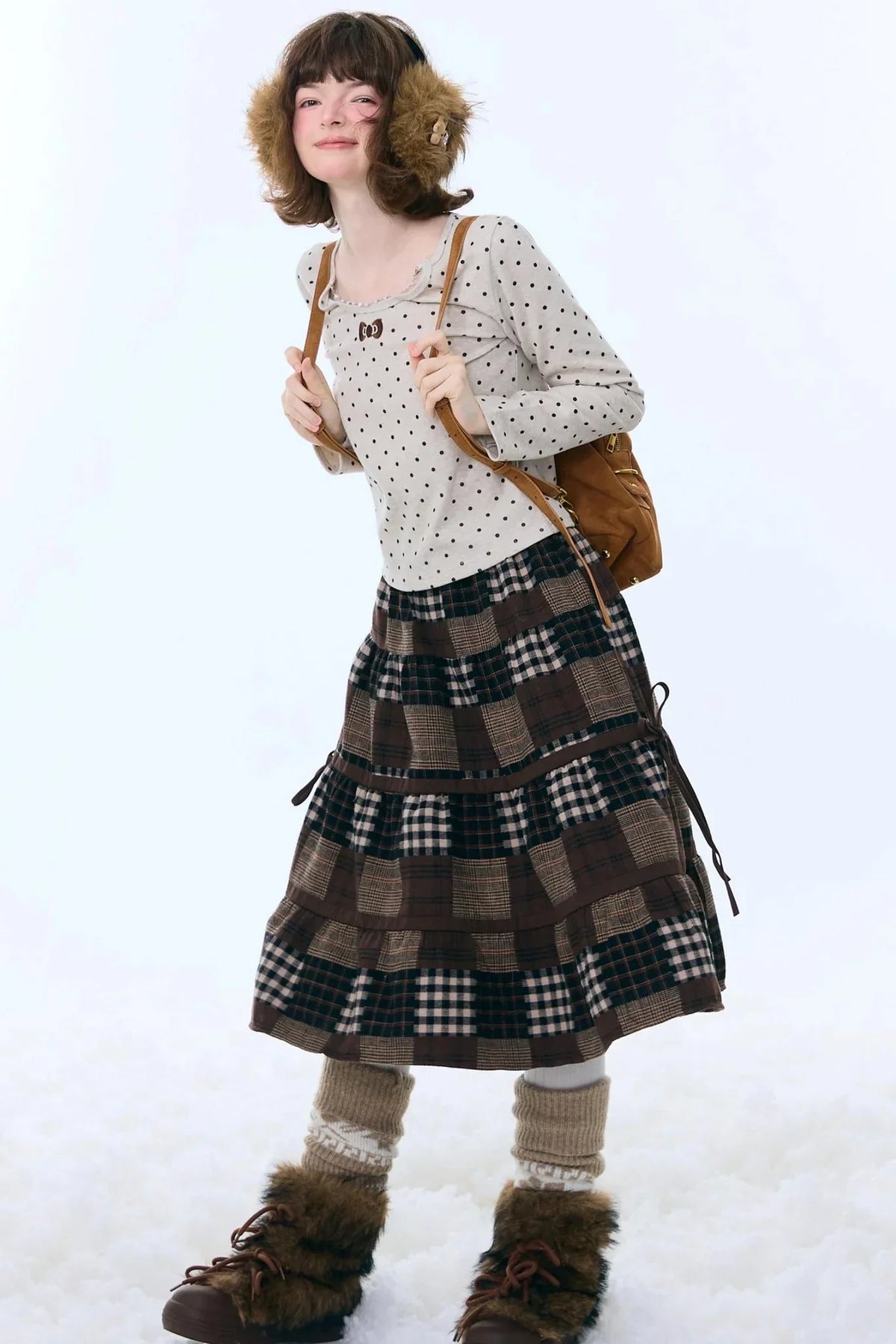 Polka Dot Knitted Top