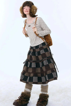 Polka Dot Knitted Top