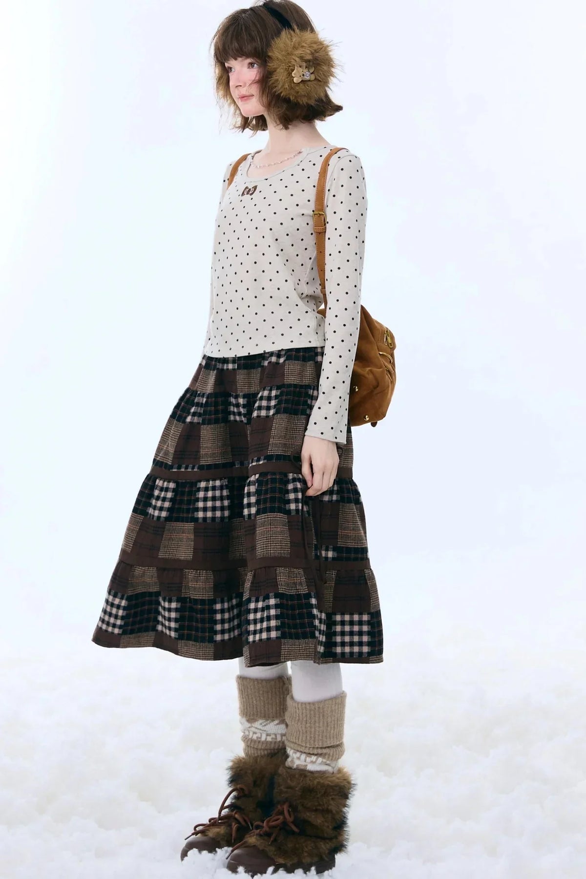Polka Dot Knitted Top