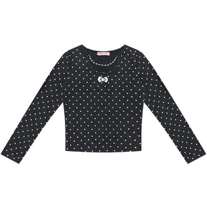 Polka Dot Knitted Top