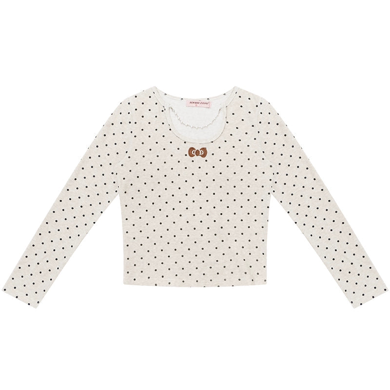 Polka Dot Knitted Top