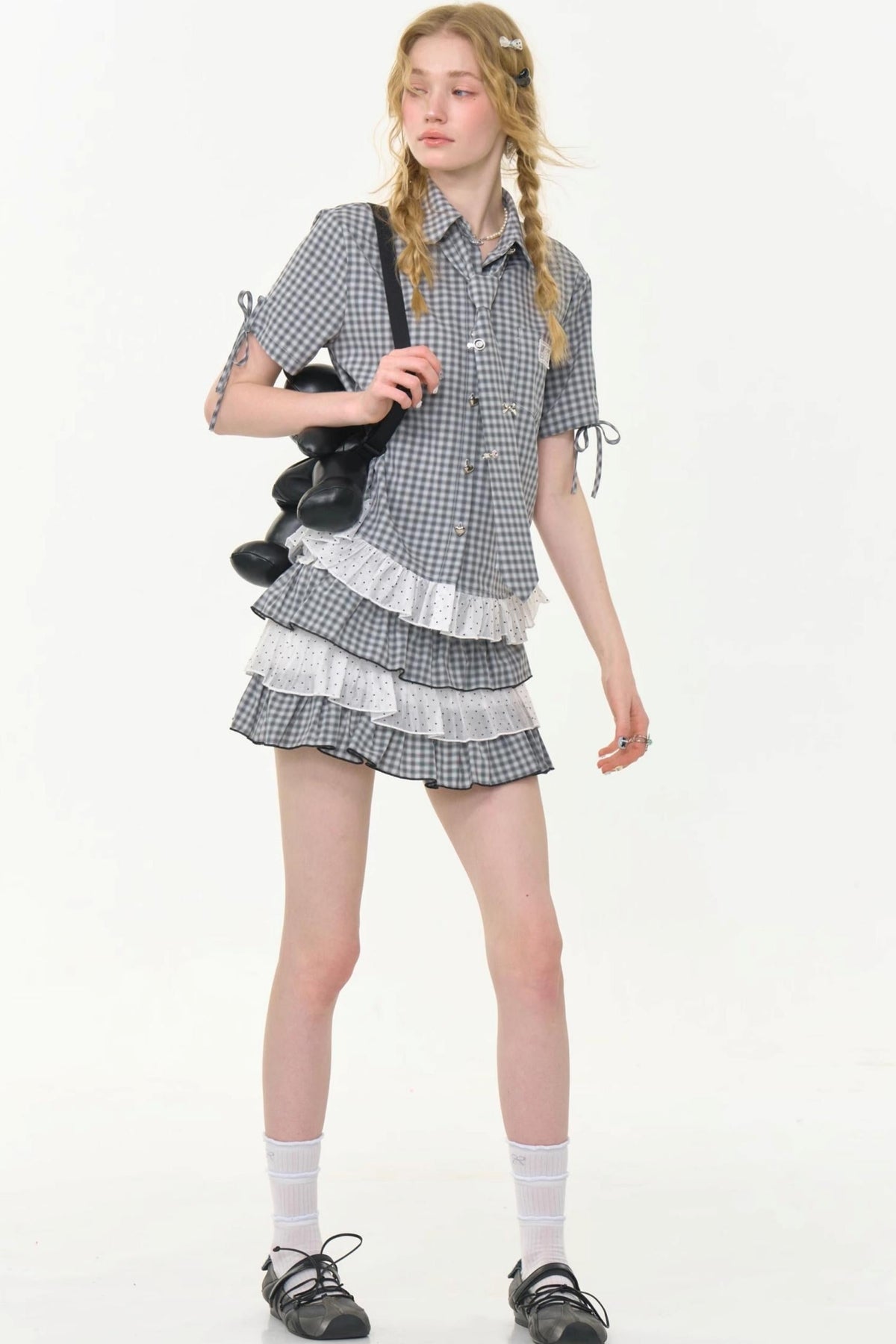 Polka Dot Lace Blouse