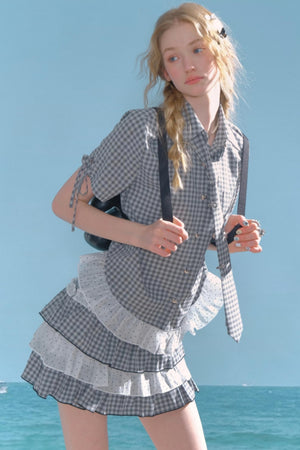 Polka Dot Lace Blouse