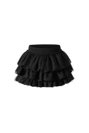 Polka Dot Lace Cake Skirt