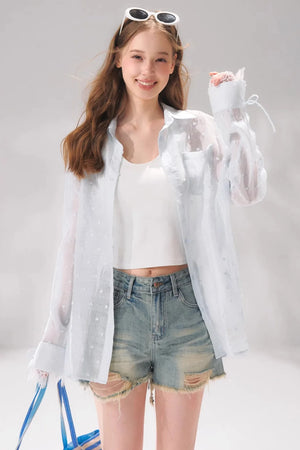 Polka Dot Lace Shirt