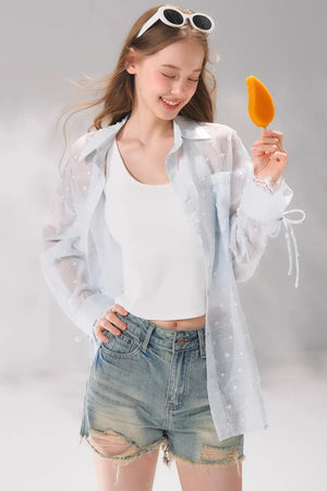 Polka Dot Lace Shirt