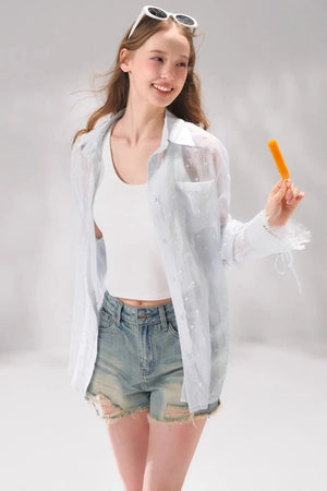 Polka Dot Lace Shirt