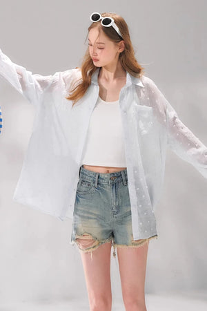 Polka Dot Lace Shirt