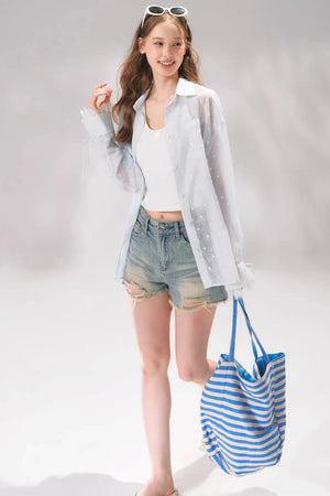 Polka Dot Lace Shirt
