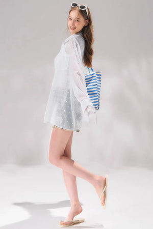 Polka Dot Lace Shirt