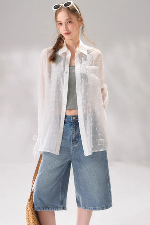 Polka Dot Lace Shirt