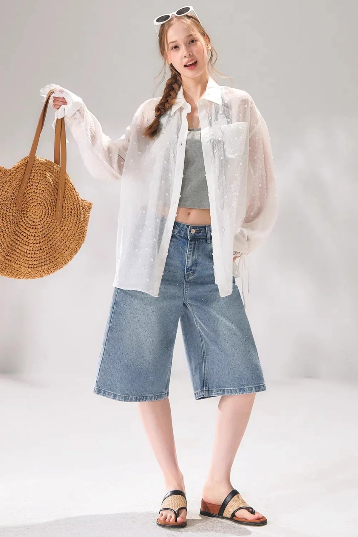 Polka Dot Lace Shirt