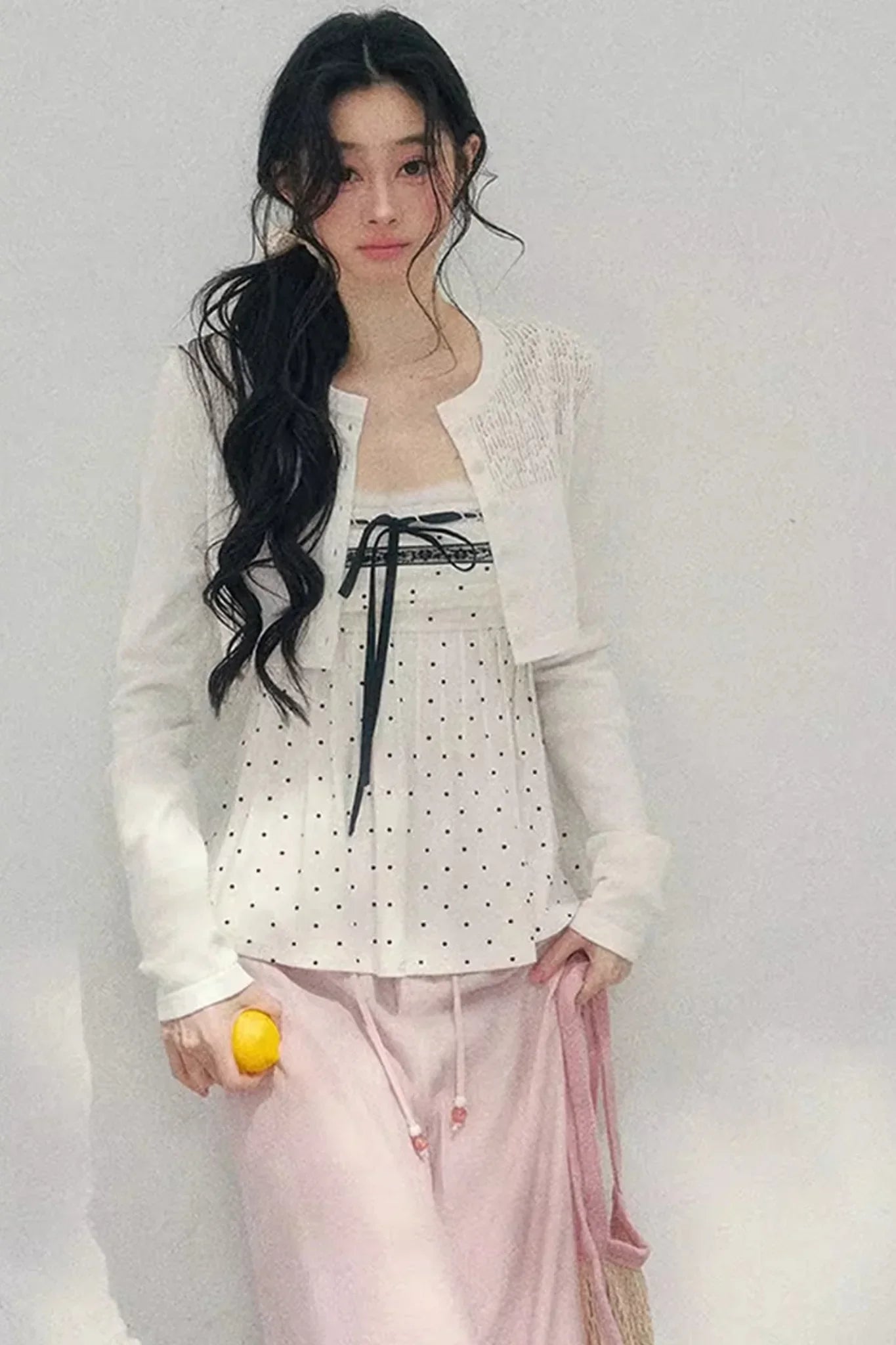 Polka Dot Lace Top Set-Up