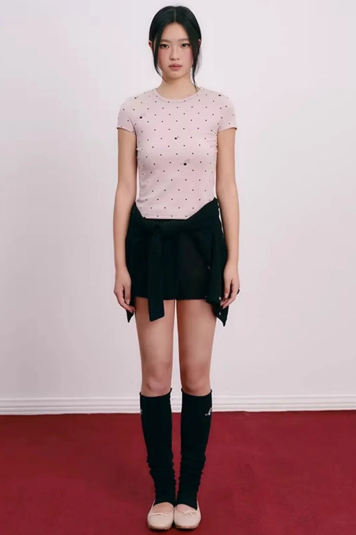 Polka Dot Lyocell Blouse