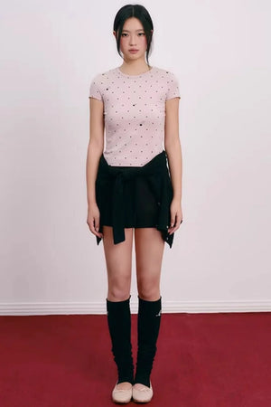 Polka Dot Lyocell Blouse