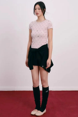 Polka Dot Lyocell Blouse