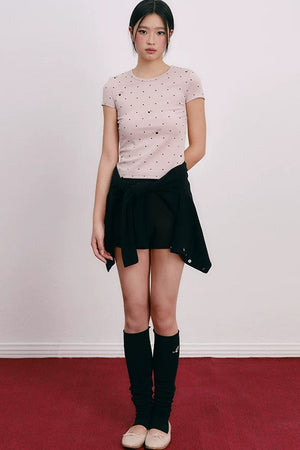 Polka Dot Lyocell Top