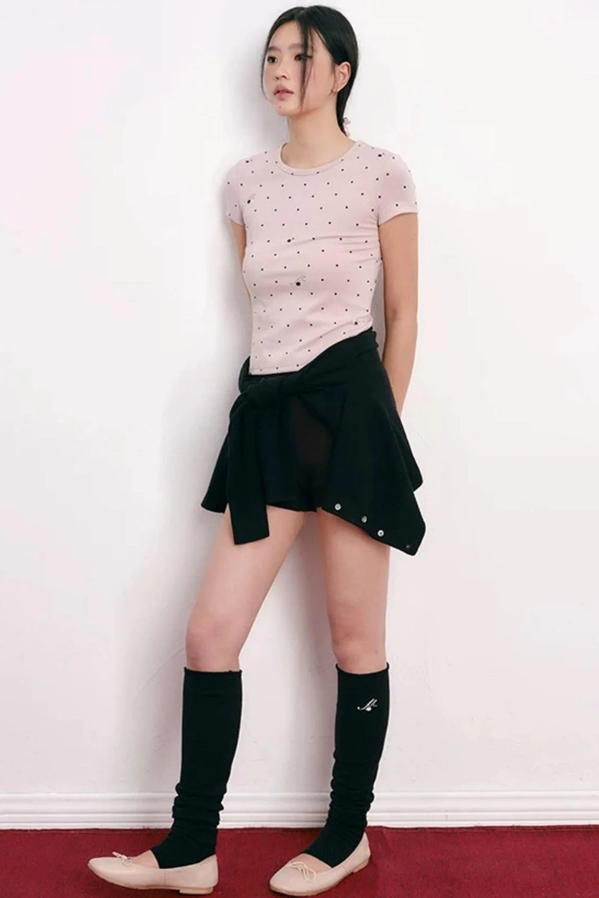 Polka Dot Lyocell Top