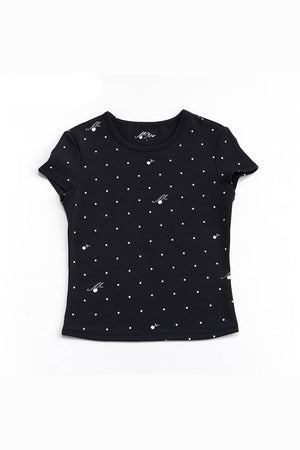 Polka Dot Lyocell Top