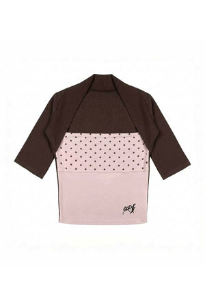 Polka Dot Mid-Sleeve Top Set-Up