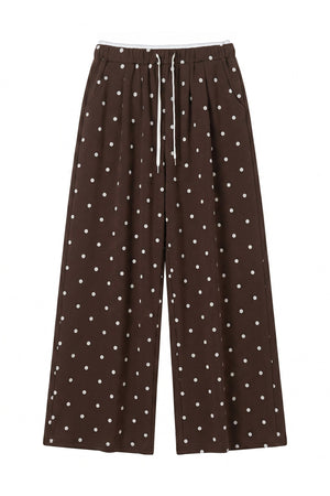 Polka Dot Mid-Sleeve Top Set-Up