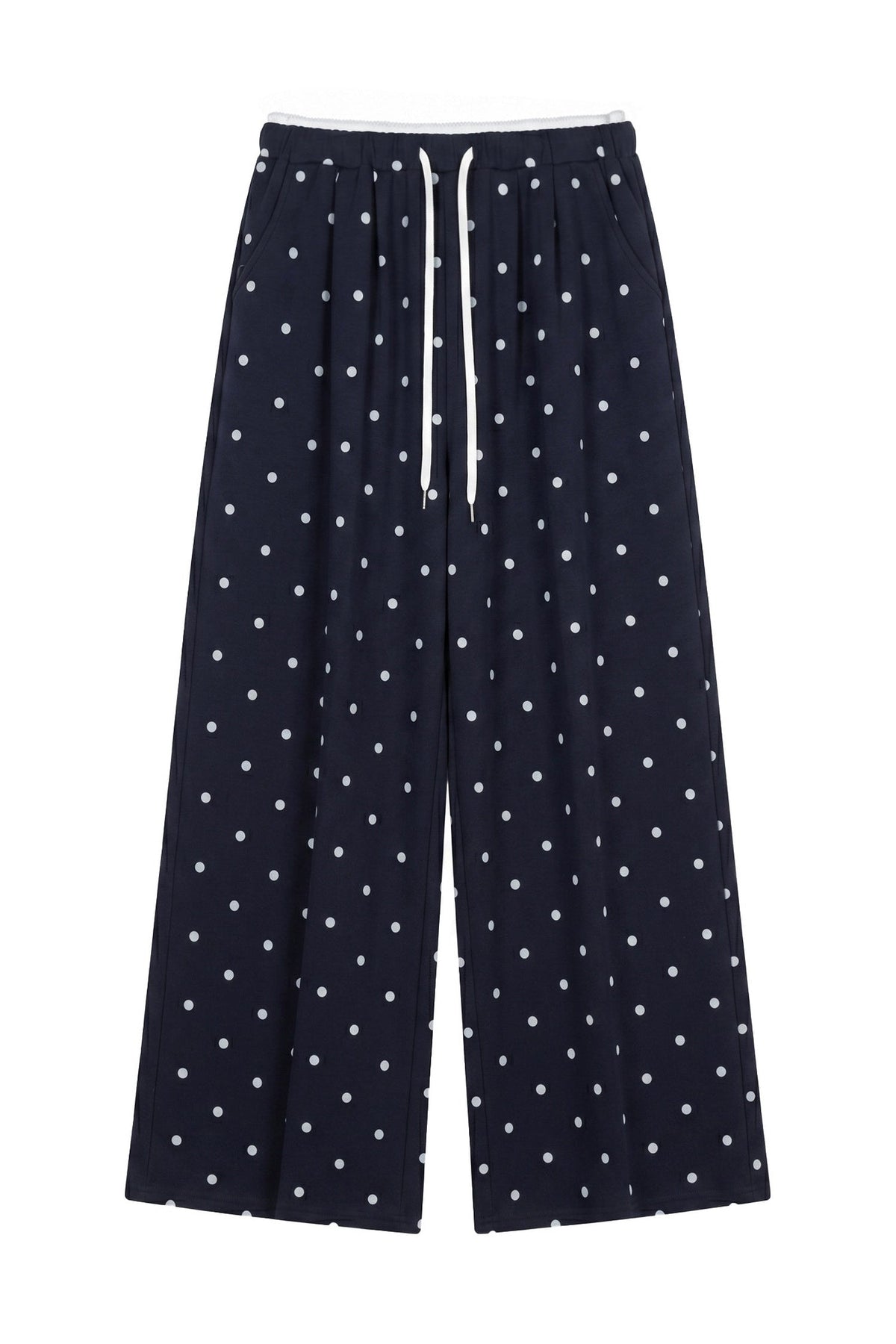 Polka Dot Mid-Sleeve Top Set-Up