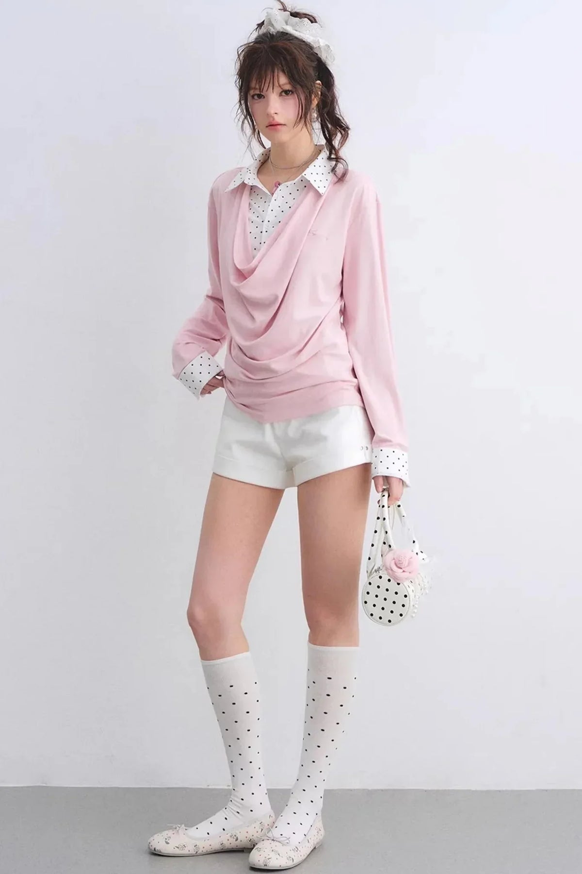 Polka Dot Patchwork Top Set-Up