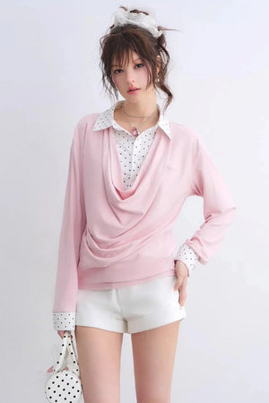 Polka Dot Patchwork Top Set-Up