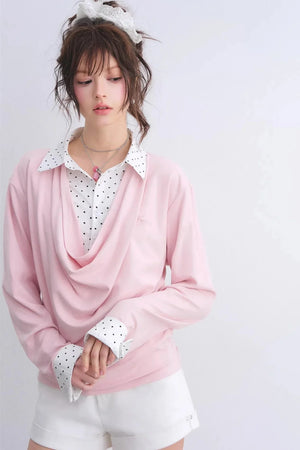 Polka Dot Patchwork Top Set-Up