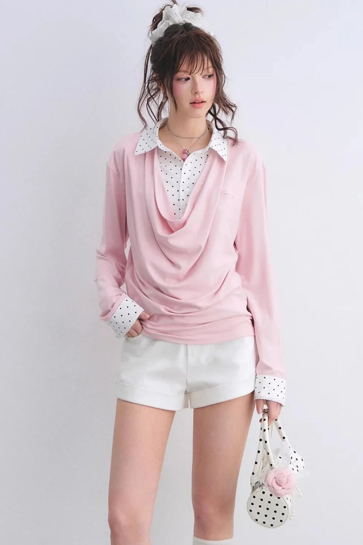 Polka Dot Patchwork Top Set-Up