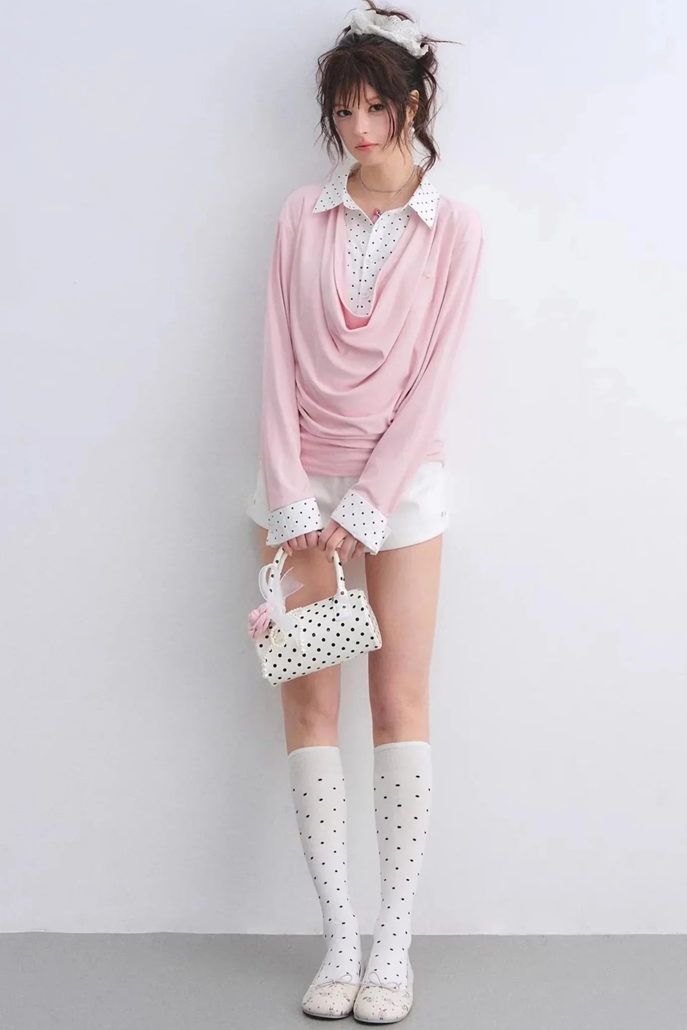 Polka Dot Patchwork Top Set-Up