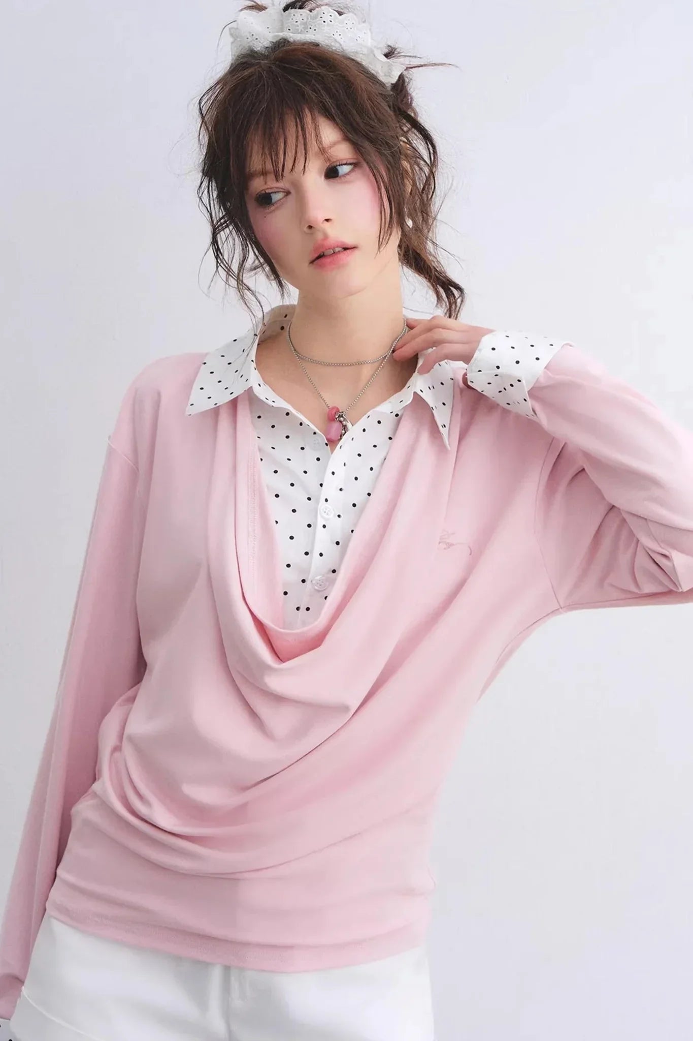Polka Dot Patchwork Top Set-Up