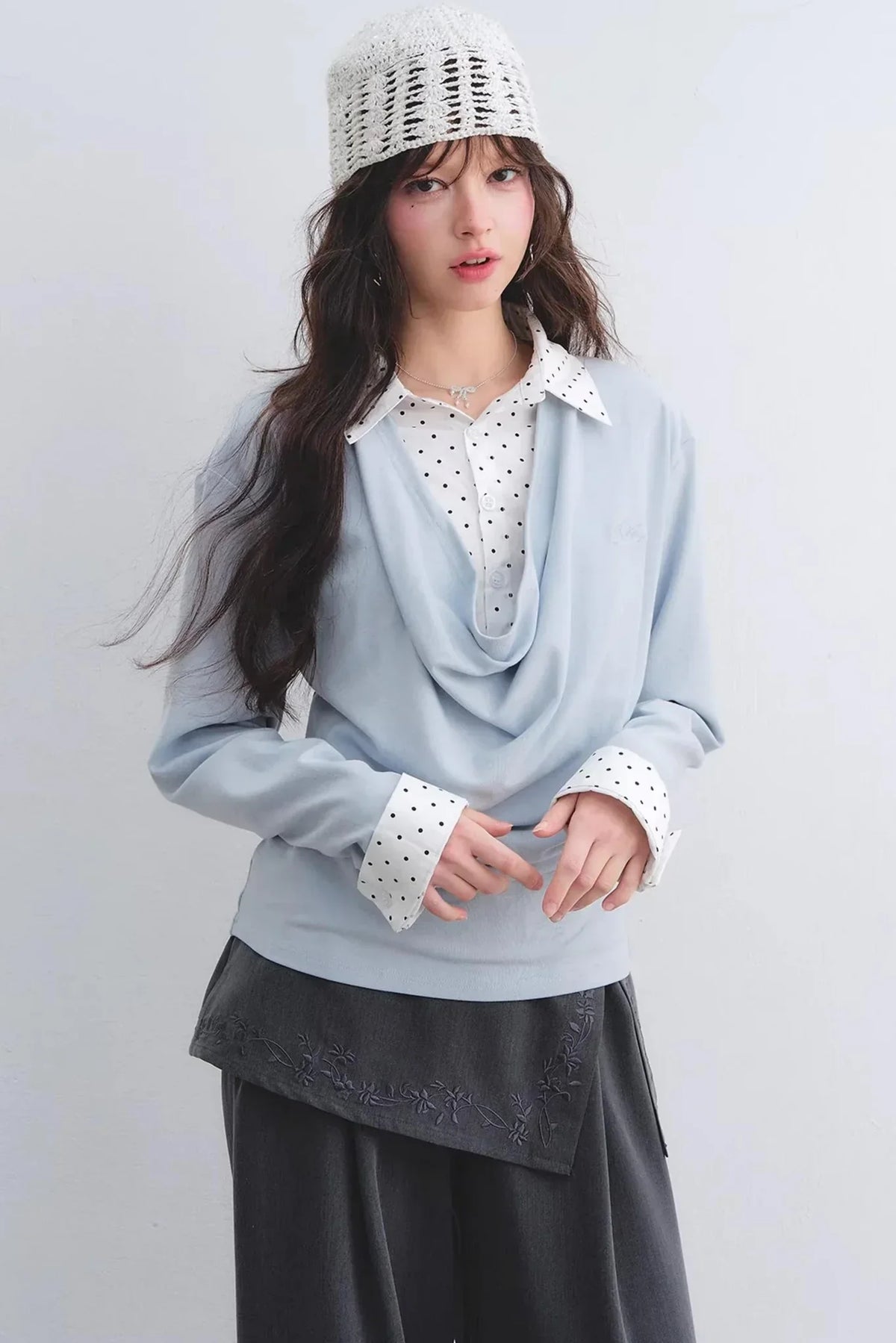 Polka Dot Patchwork Top Set-Up