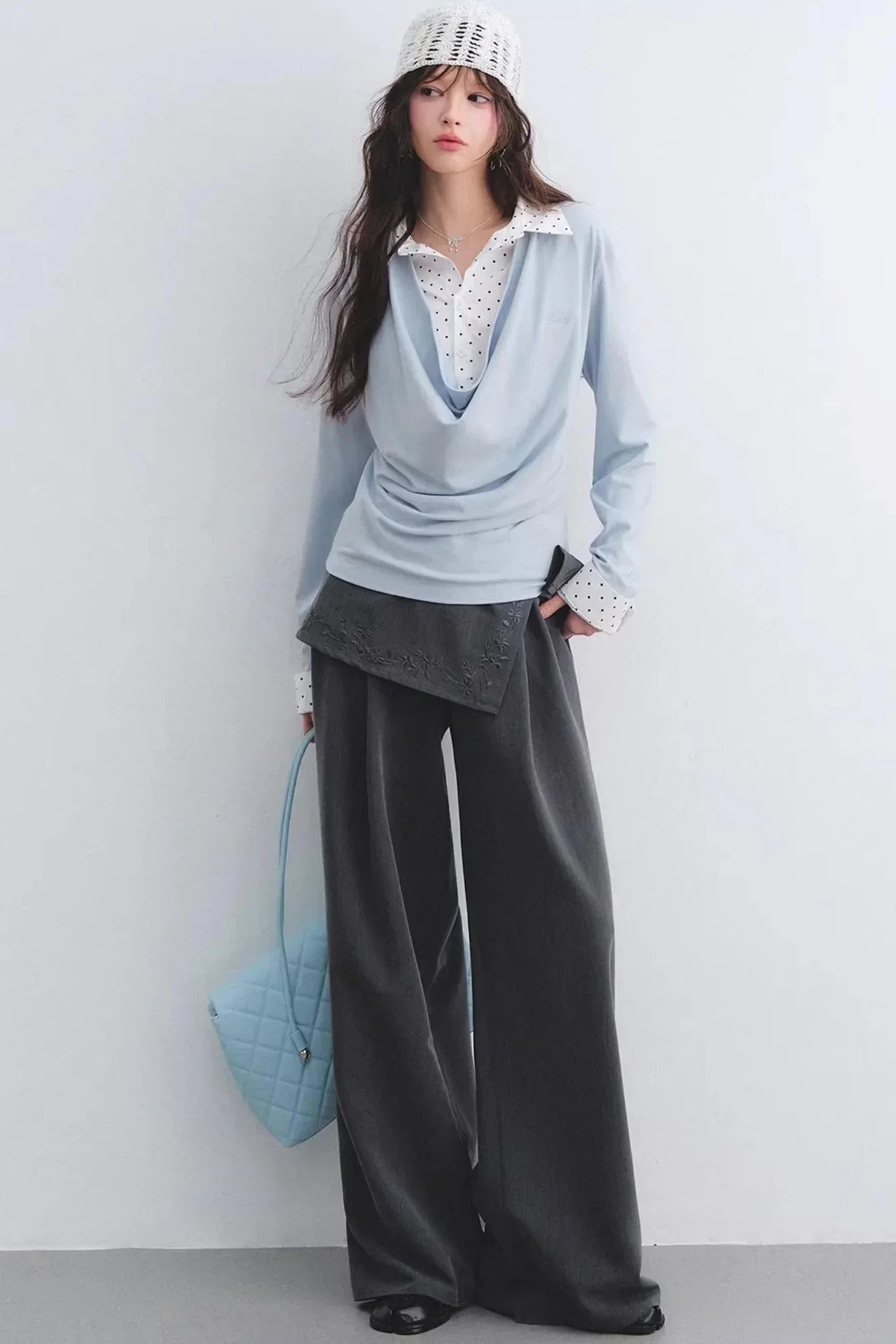 Polka Dot Patchwork Top Set-Up