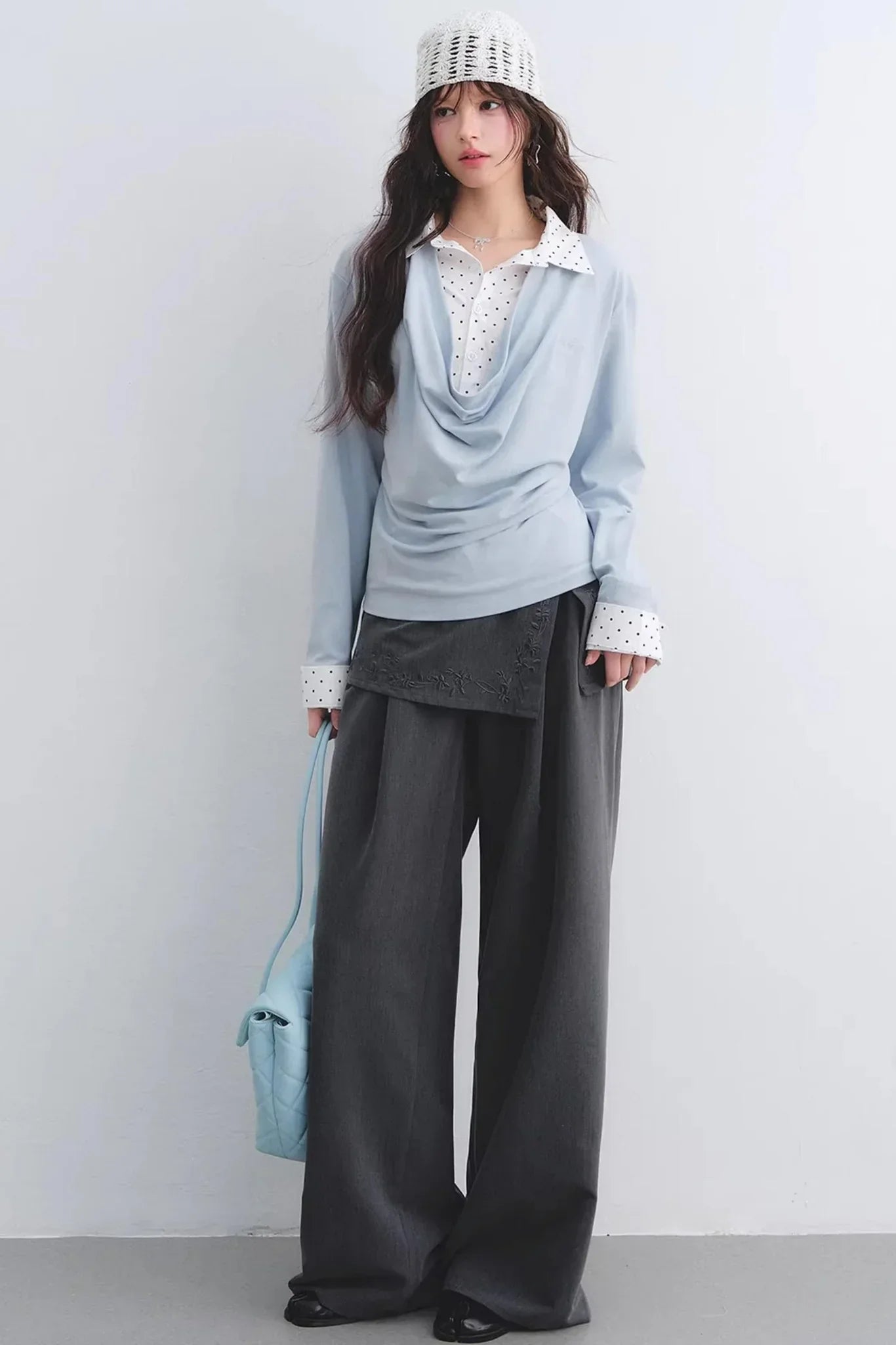 Polka Dot Patchwork Top Set-Up