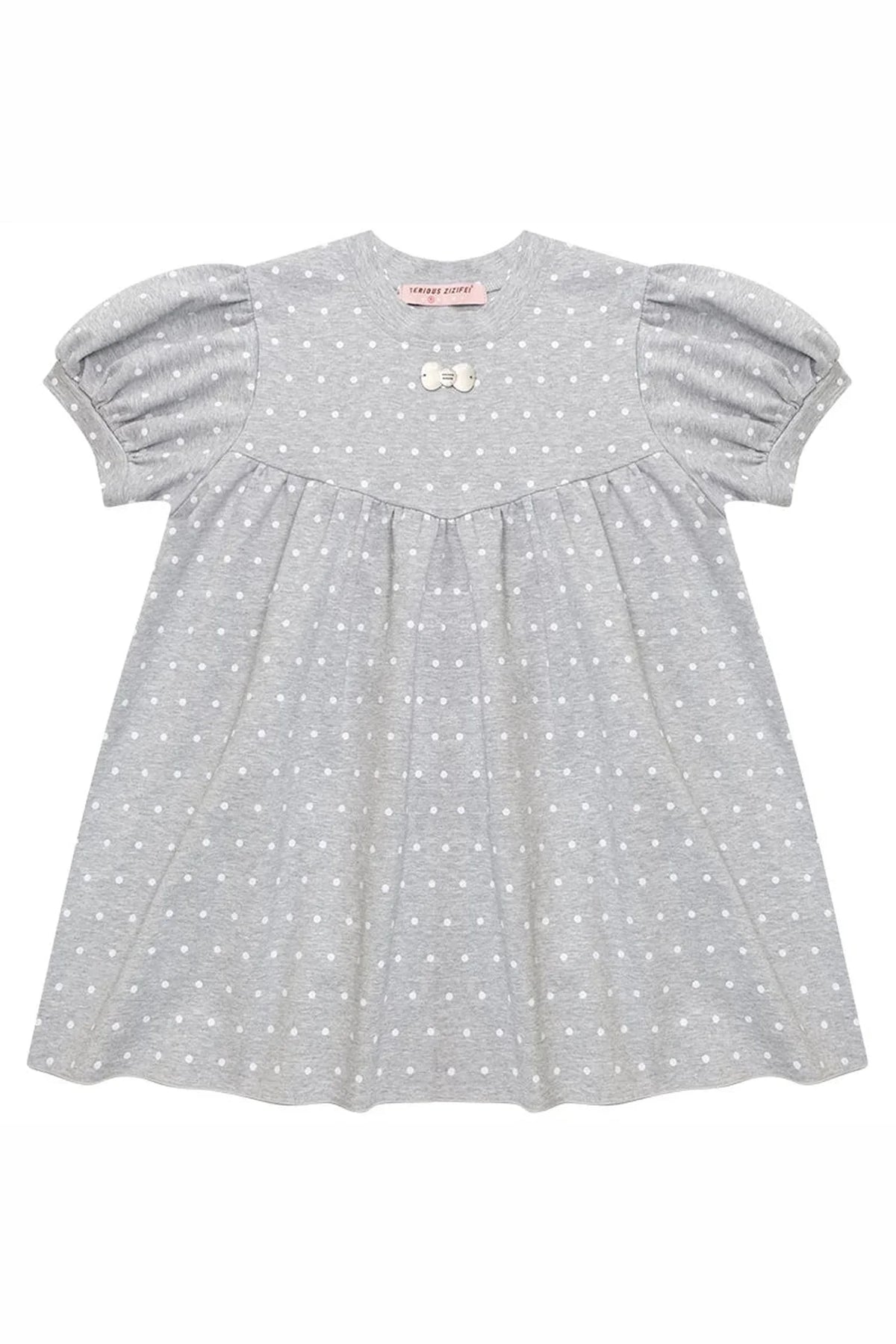 Polka Dot Puff Sleeve T-Shirt