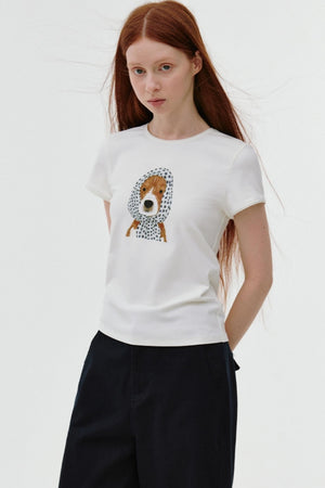 Polka Dot Puppy Tee