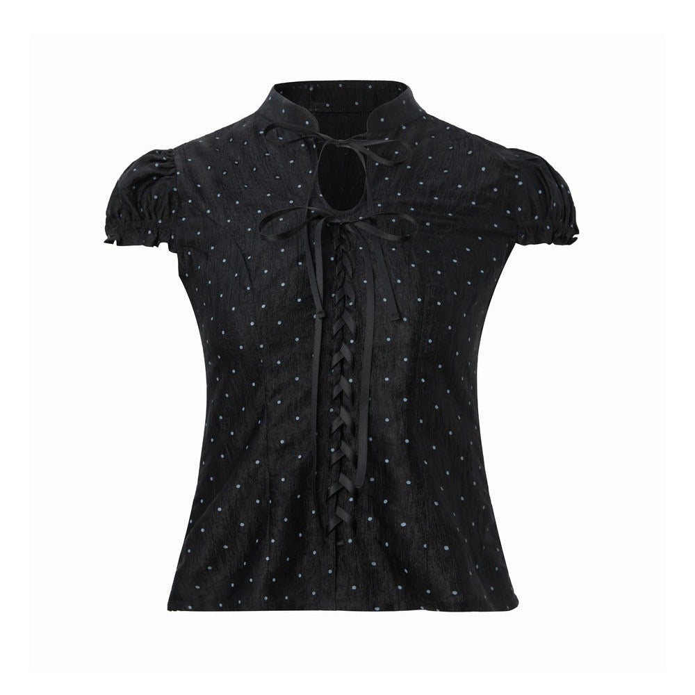 Polka Dot Short Sleeve Top Set-Up