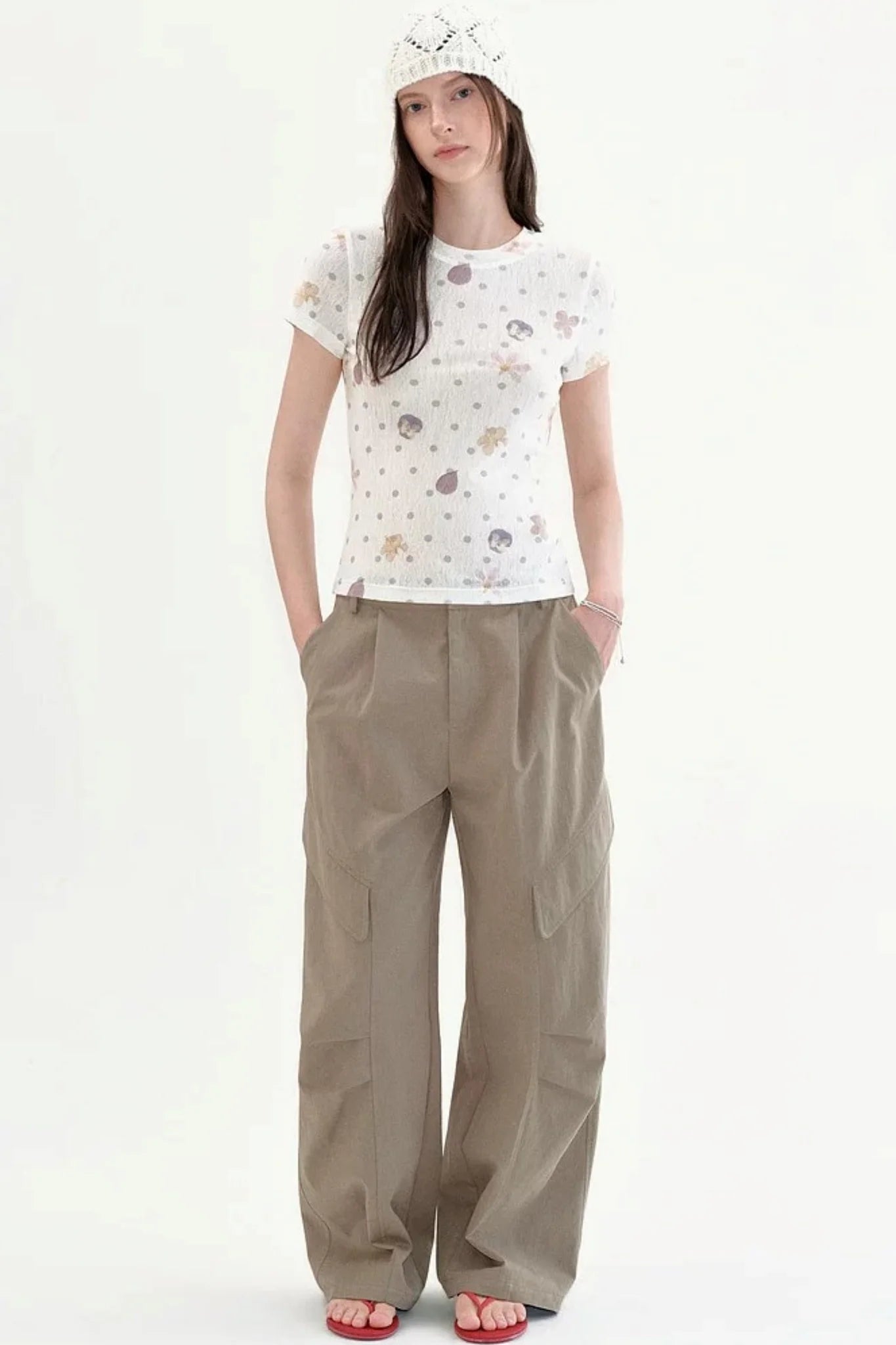 Polka Dot Slim Top