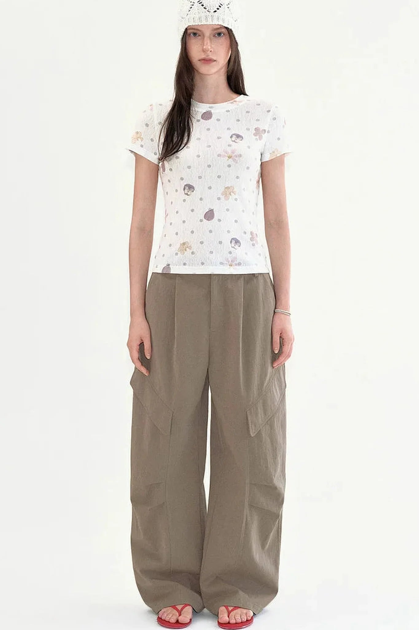 Polka Dot Slim Top