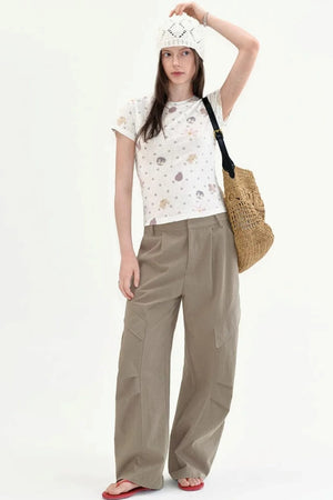 Polka Dot Slim Top