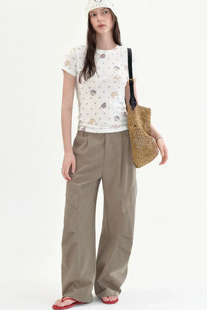 Polka Dot Slim Top